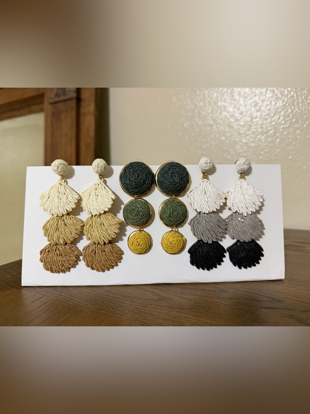 Handcrafted Woven Drop Earrings - Women Jewelry